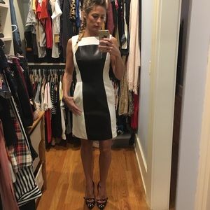 Black and white Milly sheath dress in size 0